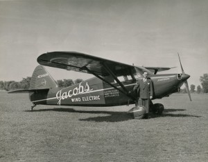 Marcellus next to Jacobs Wind Airplane